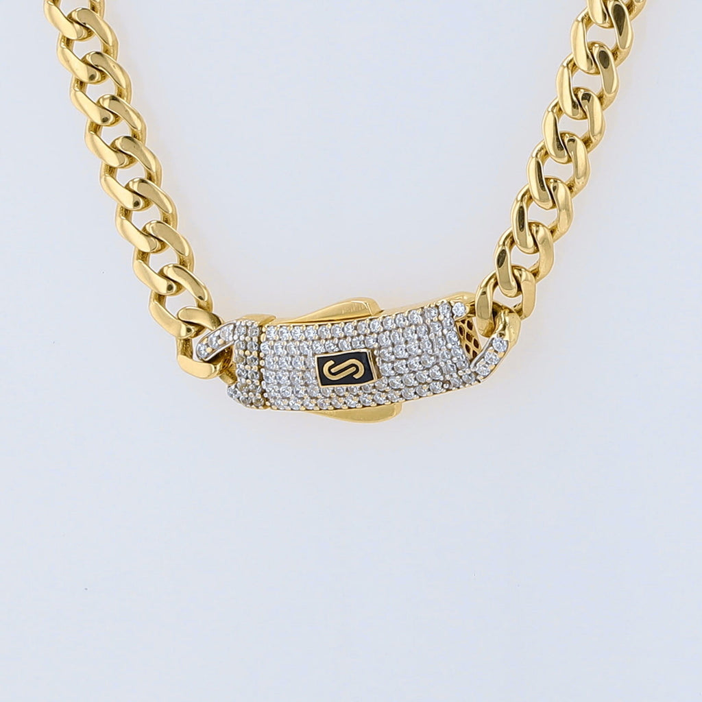 14K Yellow Gold Royal Monaco Link Chain 4.5Mm 16In 7.2Dwt