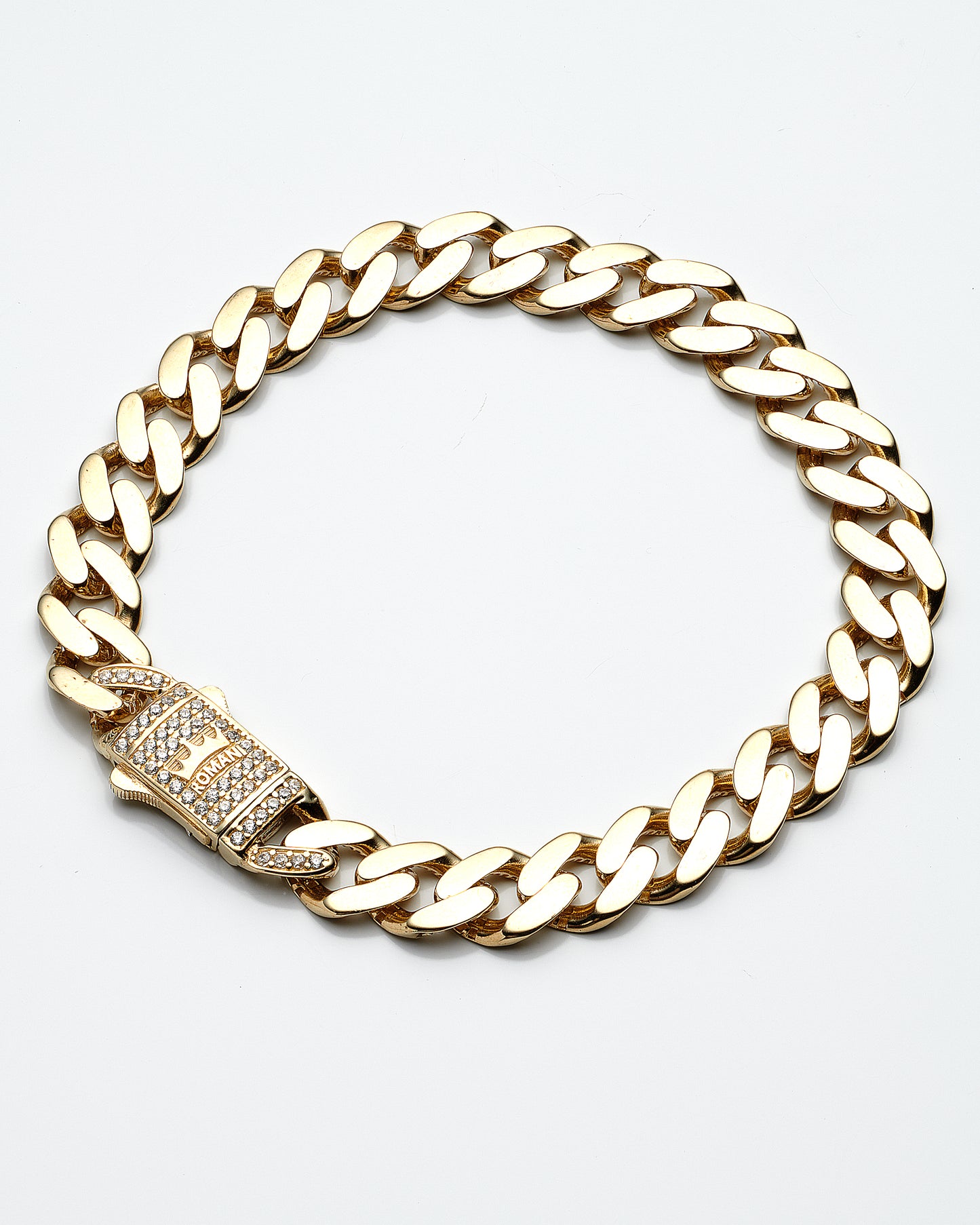 14K Yellow Gold Monaco Style Bracelet 8.0In 8.5Dwt