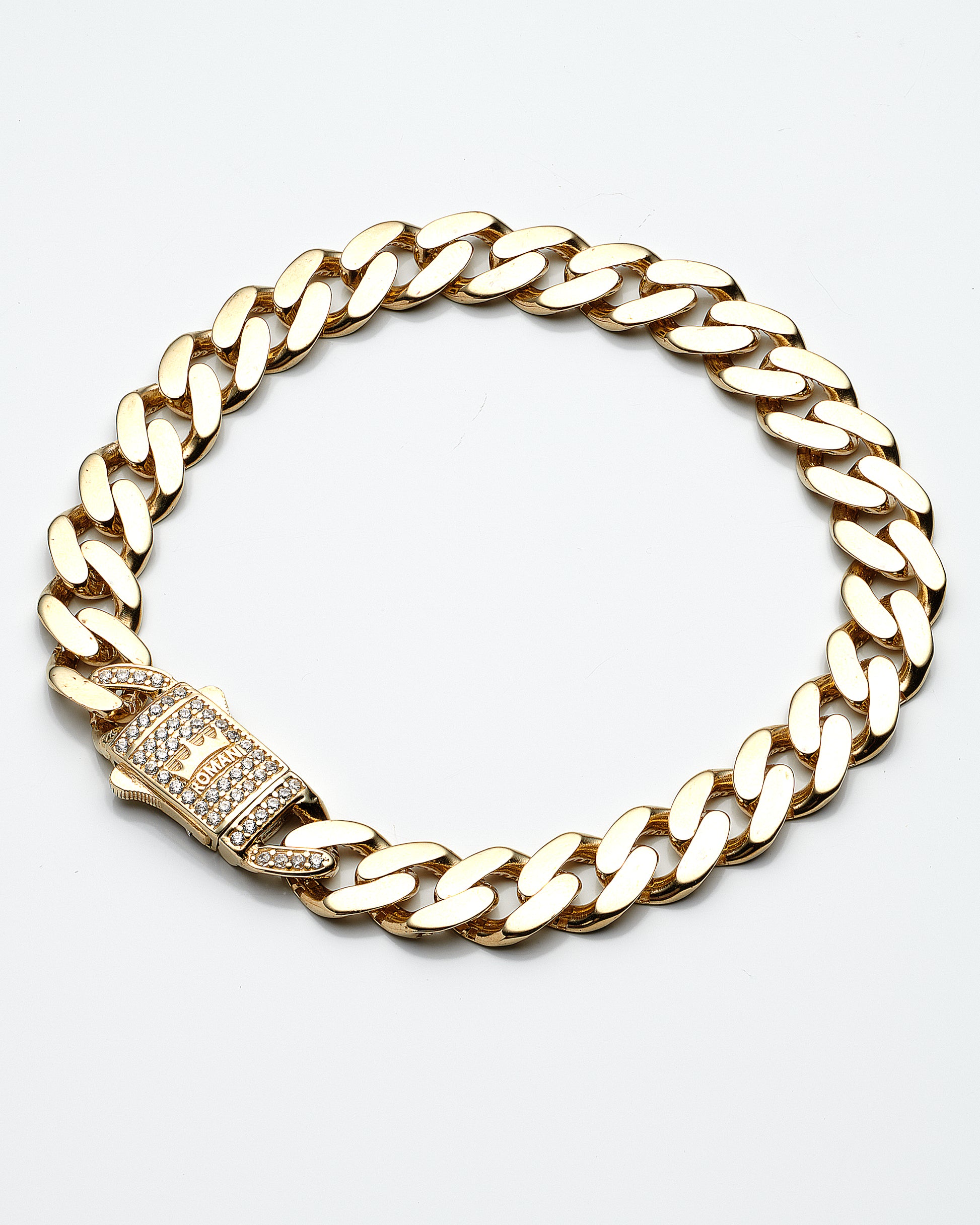 14K Yellow Gold Monaco Style Bracelet 8.0In 8.5Dwt