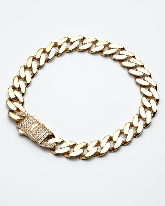14K Yellow Gold Monaco Style Bracelet 8.0In 8.5Dwt