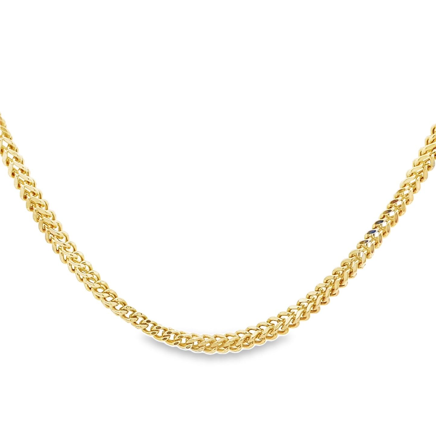 10K Yellow Gold Franco Link Chain 4Mm 24In 11.0Dwt