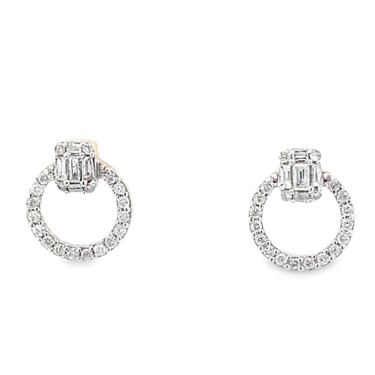 0.25Ctw 10Kt Whiite Gold Diamond Circle Stud Earring

Cod: