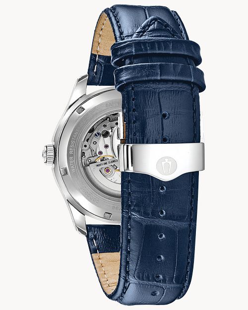 Bulova Wilton Men's White Blue Dial Classic Watch
