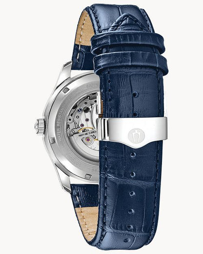 Bulova Wilton Men's White Blue Dial Classic Watch