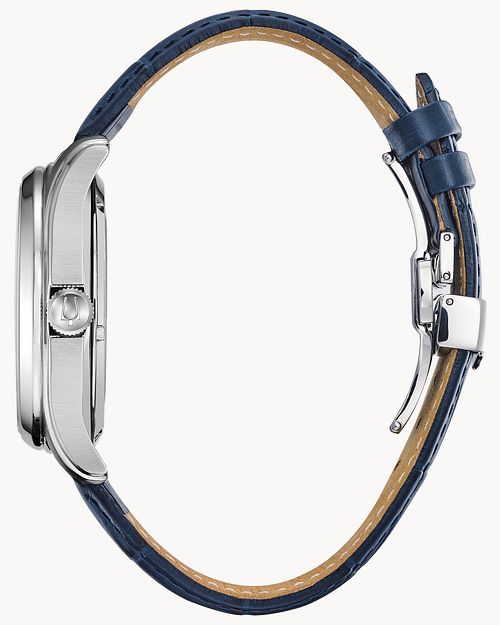 Bulova Wilton Men's White Blue Dial Classic Watch