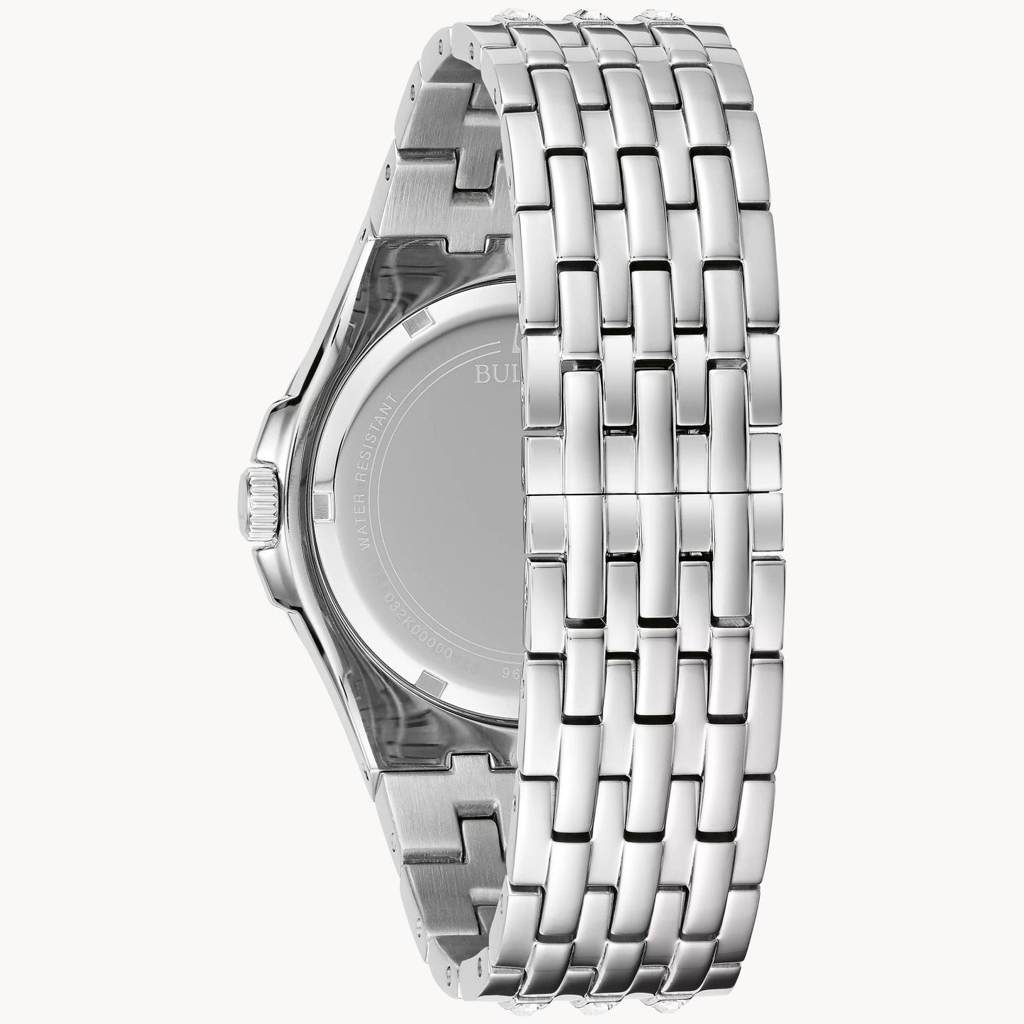 Green Dial Stainless Steel Bracelet Crystal 96A253
