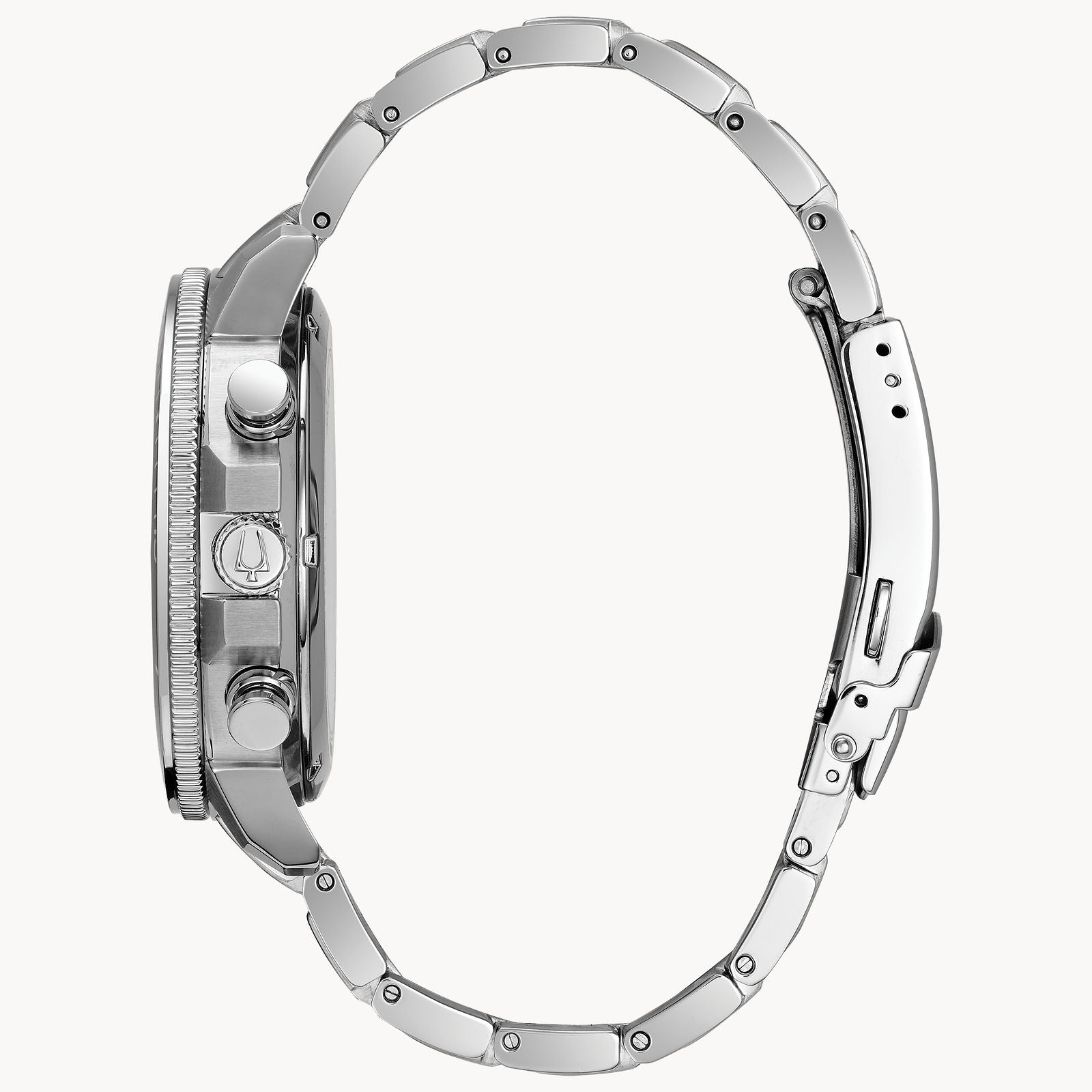 Bulova Marine Star Quartz Chronograph Black Dial Men's Watch 96B272