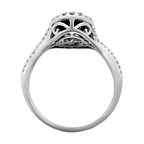 0.50Ctw 10K Two Tone Diamond Engagement Ring Size 7 1.8Dwt