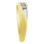0.10Ct 10K Yellow Gold Mens Diamond Wedding Band Size 10 2.1Dwt