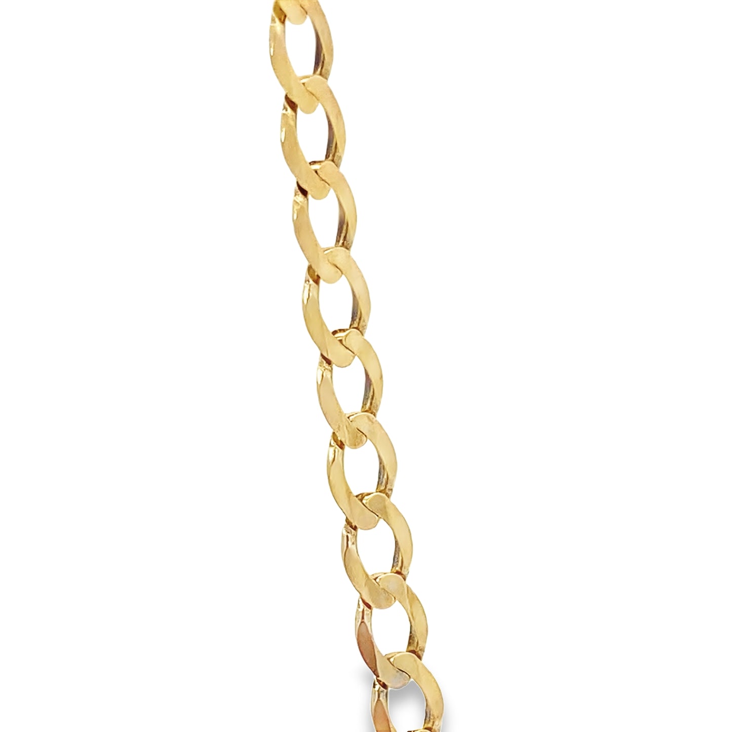 10K Yellow Gold Curb Link Chain 3.5Mm 21In 4.4Dwt
