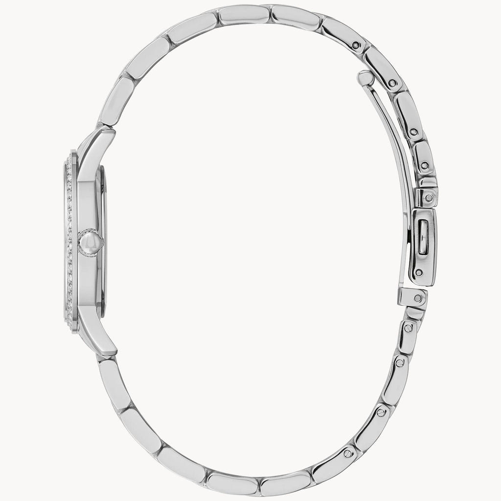 Bulova Crystal Ladies Watch & Necklace Set 96X155