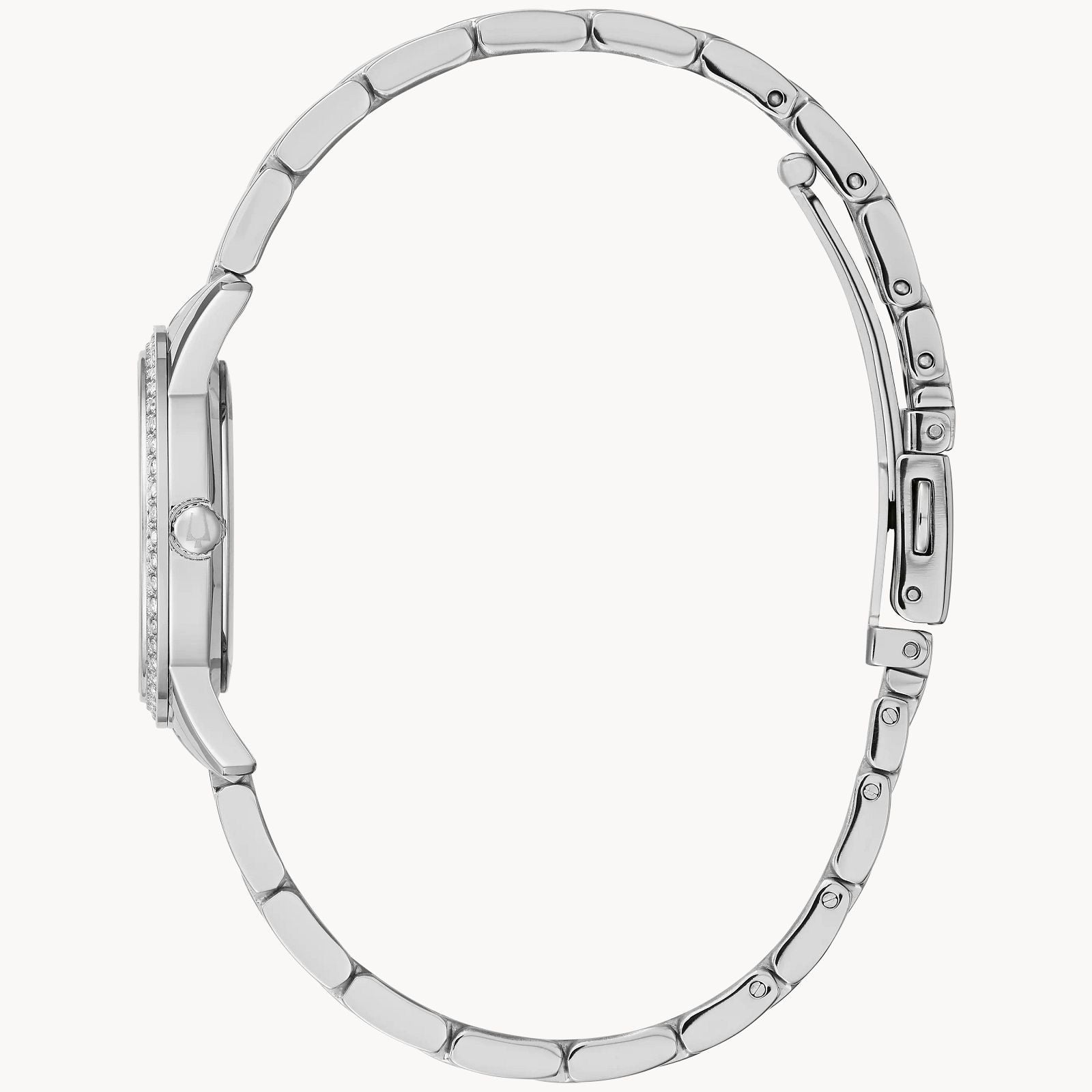 Bulova Crystal Ladies Watch & Necklace Set 96X155