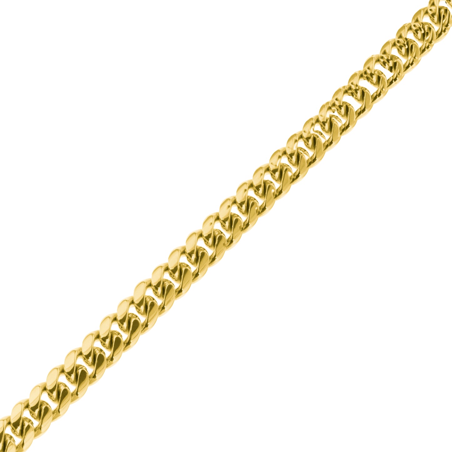 10K Yellow Gold Cuban Link Bracelet 4Mm 7In 4.9Dwt