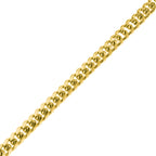 10K Yellow Gold Triple Clasp Cuban Link Bracelet 5Mm 8In 10Dwt