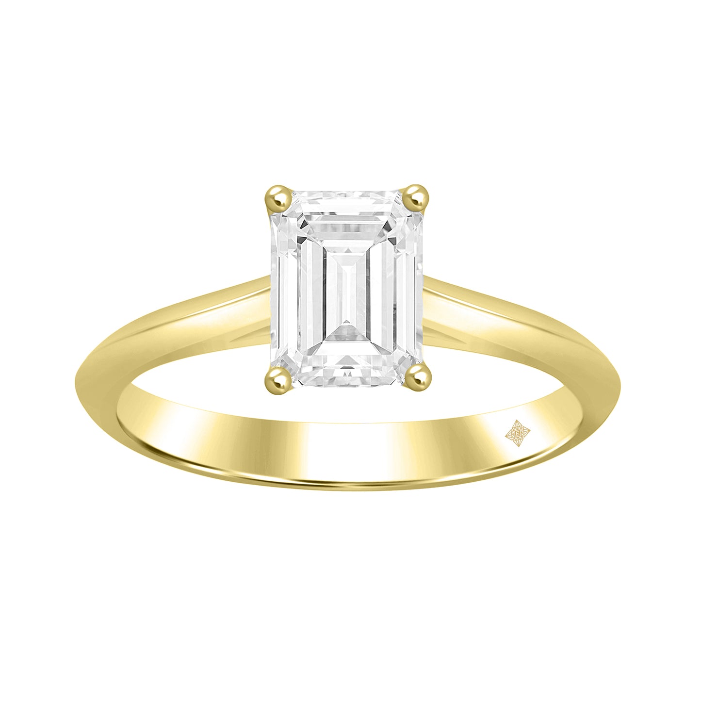 3.00Ct 14K Yellow Gold Lab Grown Diamond Solitaire Engagement Ring Size 7 2.5Dwt