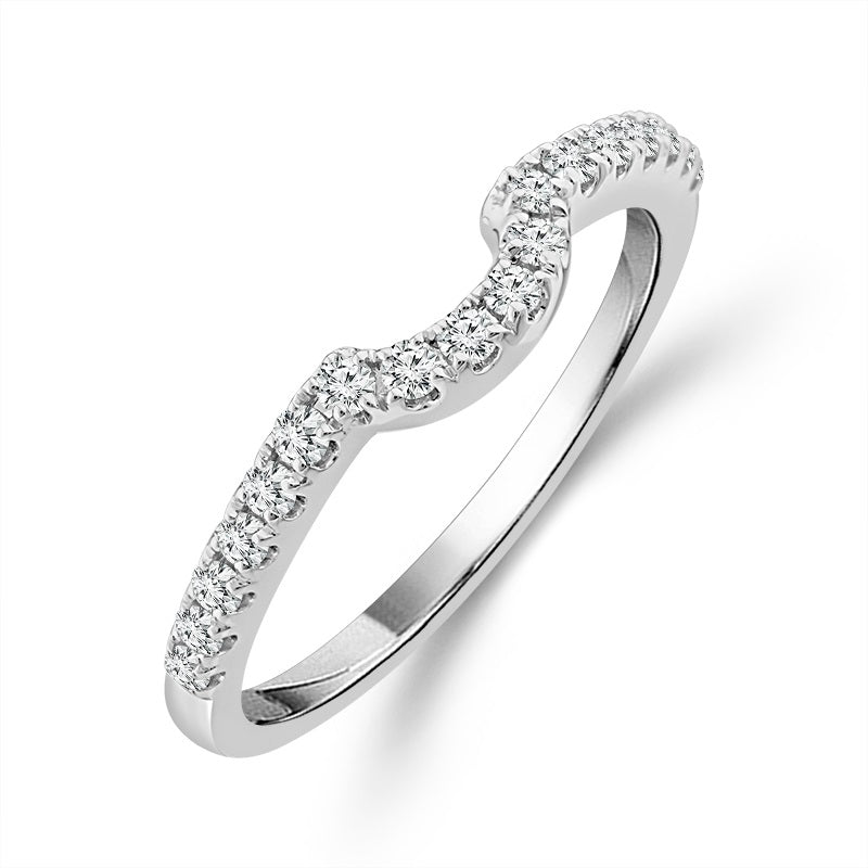 Diamond Bridal Set 1 ct tw Center OV 14k White Gold
