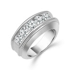 Diamond Mens Ring 2 ct tw 14k White Gold