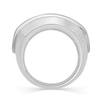 Diamond Mens Ring 2 ct tw 14k White Gold