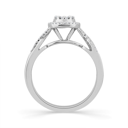 Diamond Bridal Set 0.4 ct tw 10k White Gold