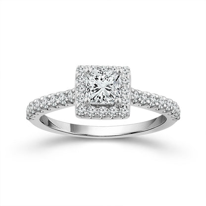 Diamond Engagement Ring 1 ct tw 14k White Gold