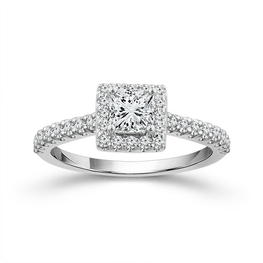 Diamond Engagement Ring 1 ct tw 14k White Gold
