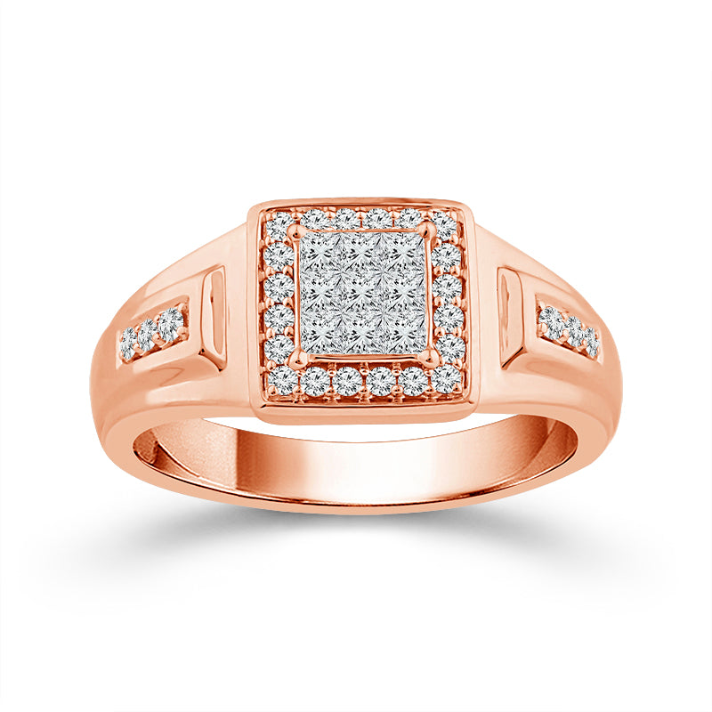 Diamond Mens Ring 0.5 ct tw 10k White Gold