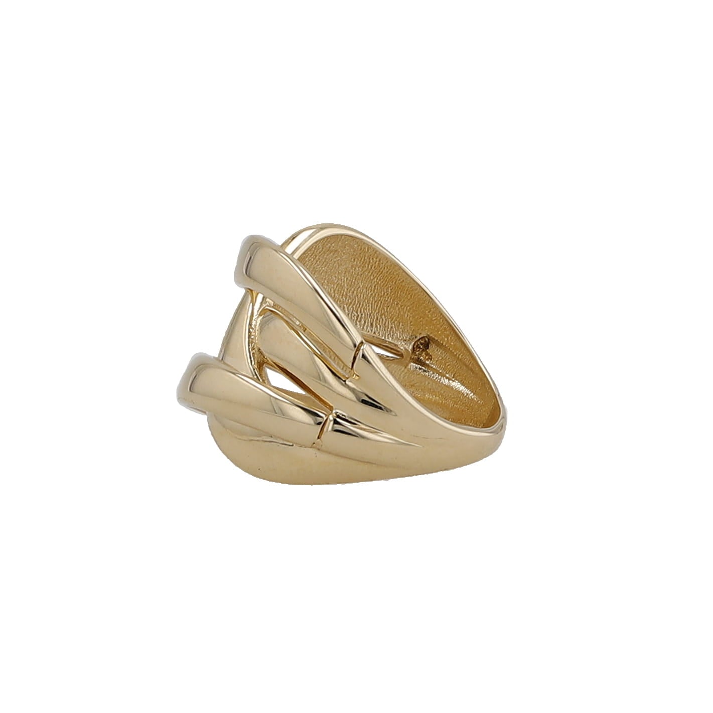 14K Yellow Gold Ladies Fashion Ring Size 7.5 3.6Dwt