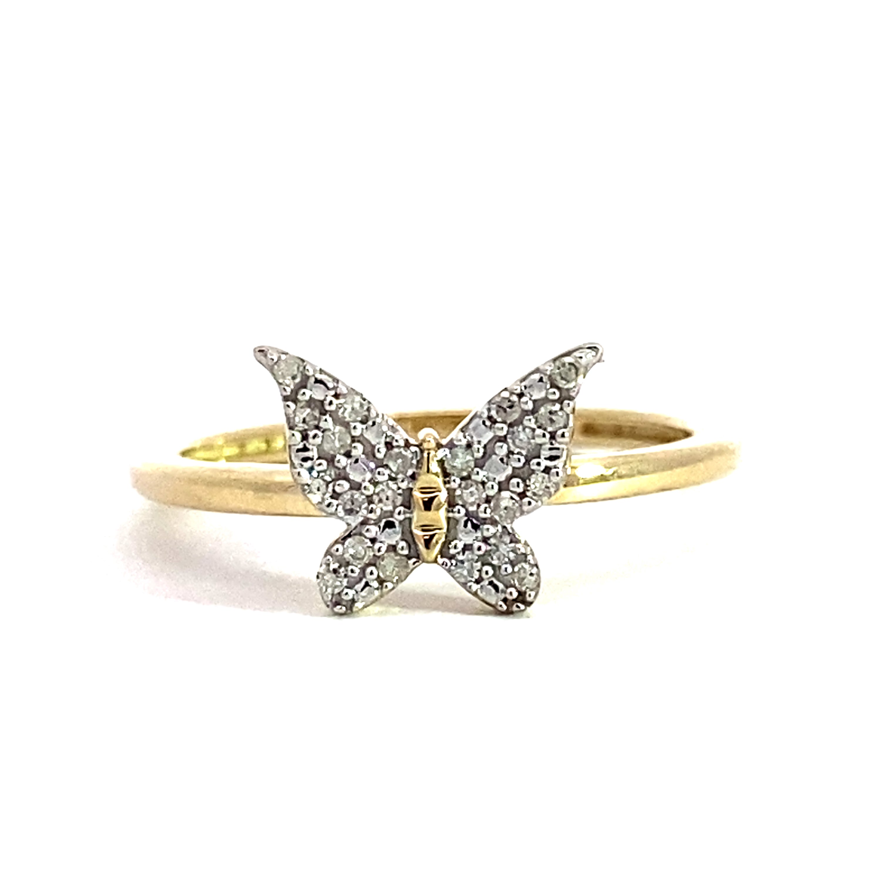 JewelryWeb Solid 10K Yellow or White Gold Butterfly Adjustable Multi-Color  Cubic Zirconia CZ Toe Ring (12mmx15mm) (White-Gold) : Amazon.in: Jewellery