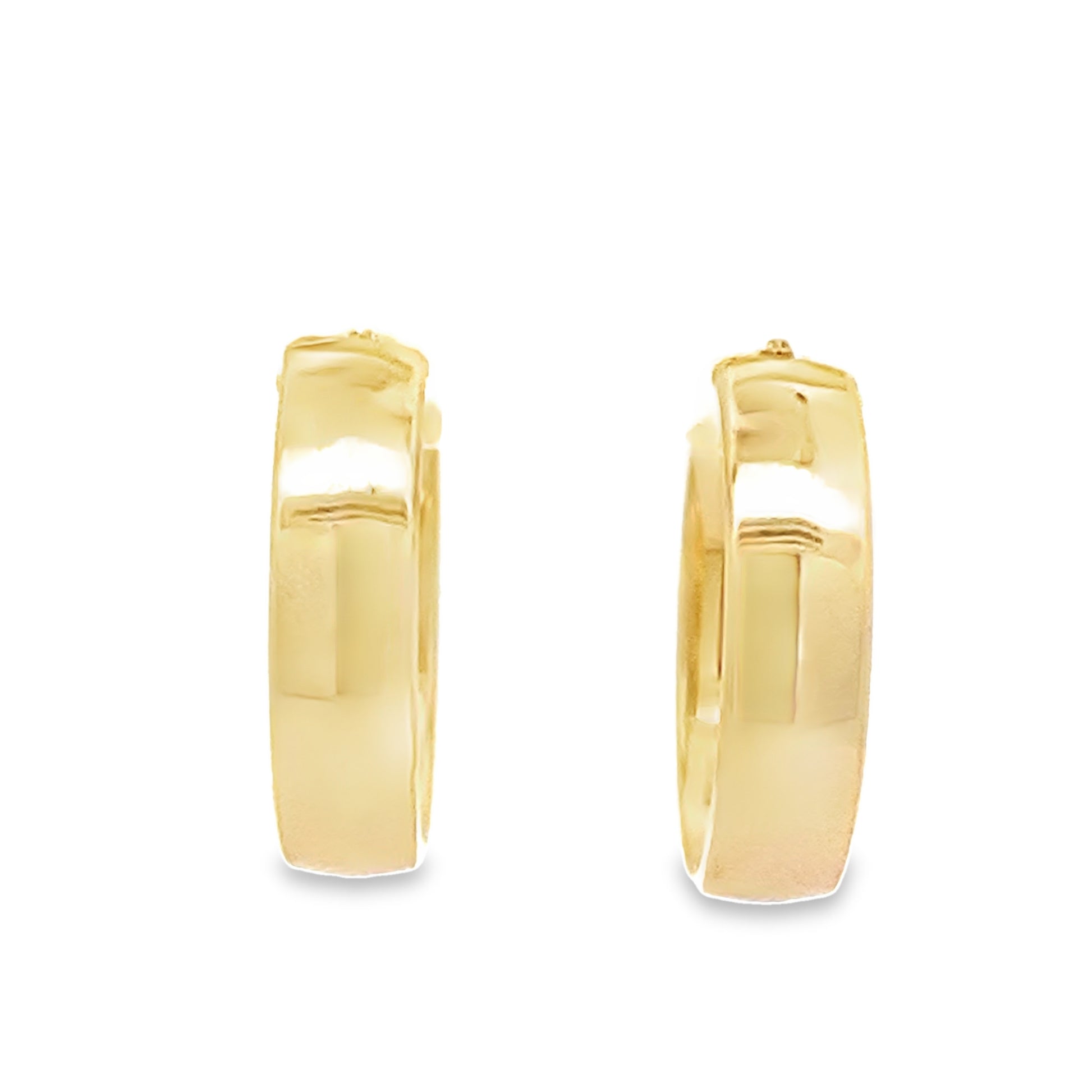 14K Yellow Gold Medium Hoop Earrings 1.4Dwt