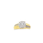 10K Yellow Gold Diamond Trio Set Size 7&10 6.1Dwt