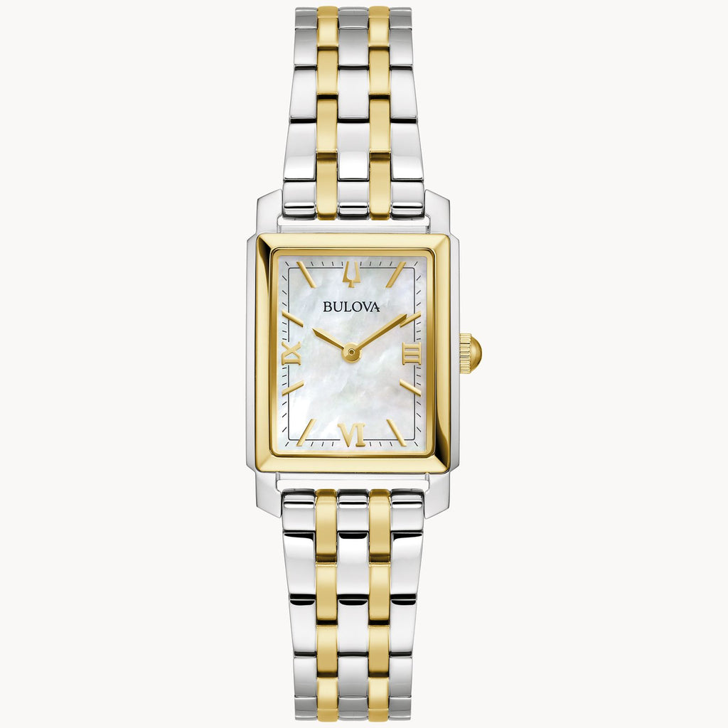 Bulova Sutton Ladies Watch (98L308) Two Tone Mother Of Pearl Dial