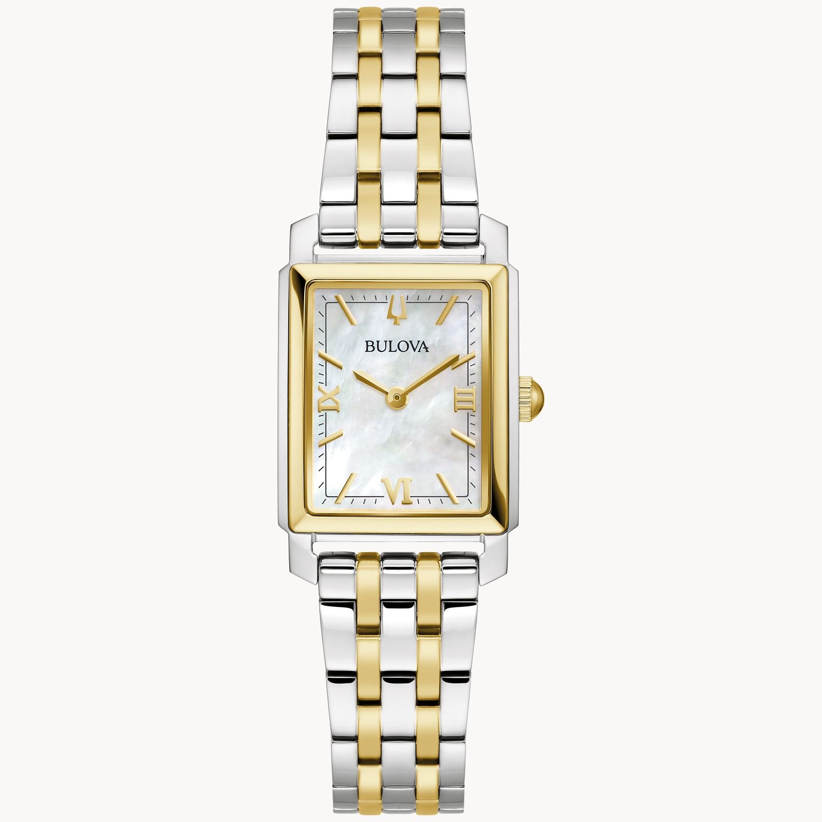 Bulova Sutton Ladies Watch (98L308) Two Tone Mother Of Pearl Dial
