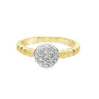 0.25Ct 14K Yellow Gold Diamond Fashion Ring Size 7 1.7Dwt