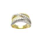 0.84Ctw 14K Yellow Gold Diamond Fashion Ring Size 7 4.0Dwt