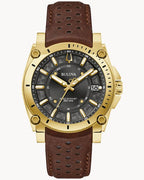 Bulova Icon Precisionist Mens Watch (97B216) Leather Strap