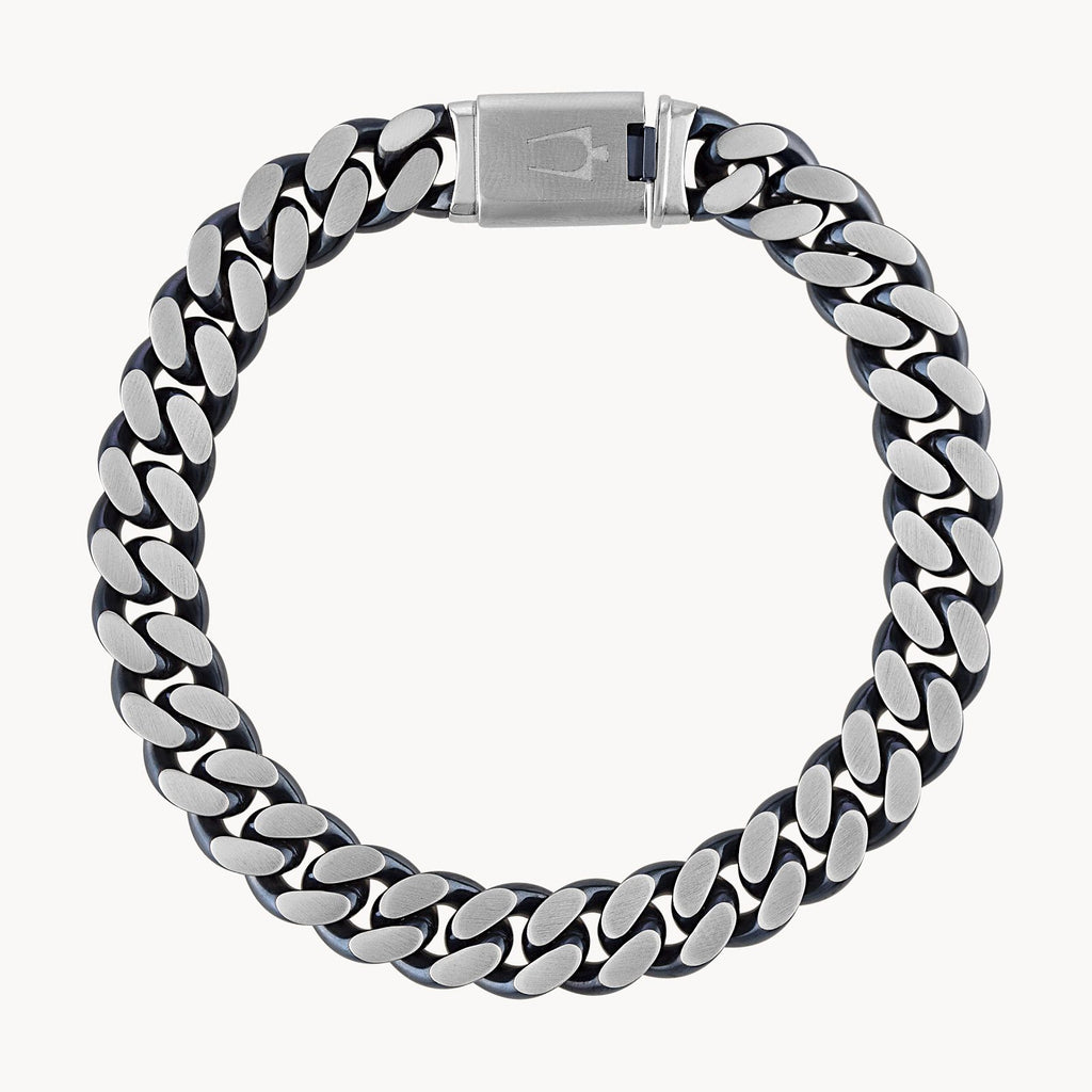 Bulova Classic Bracelet Stainless Steel With Blue Tone 10Mm 8In (Bvb1078-Slstna)