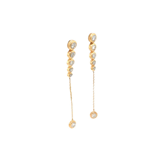 0.38Ctw 14K Yellow Gold Diamond Fashion Earrings 2.7Dw