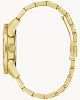 Caravelle Aqualuxx Mens Gold Tone Watch Black Dial 44B127