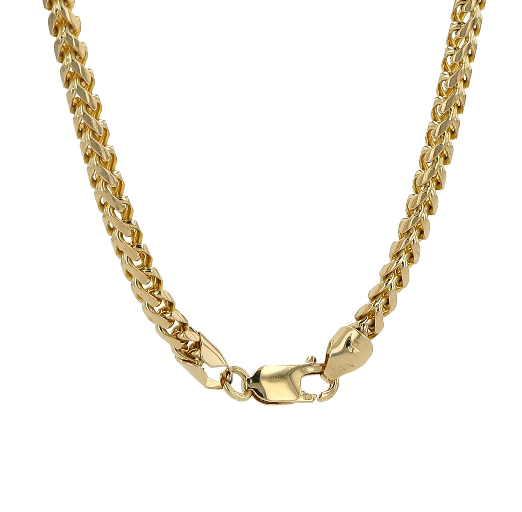 10K Yellow Gold Franco Link Chain 4Mm 28.5In 34.2Dwt