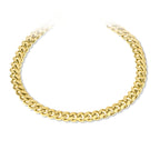 10K Yellow Gold Triple Clasp Miami Cuban Link Bracelet 7Mm 8.25In 20.2Dwt