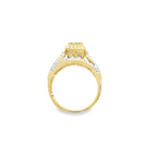 1.0Ctw 10K Yellow Gold Diamond Engagement Ring Size 7 2.9Dwt