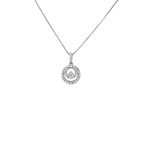 1/5Ctw 10K White Gold Fashion Necklace 18In 1.2Dwt