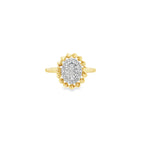 0.25Ctw 10K Yellow Gold Diamond Fashion Ring Size 7 1.8Dwt