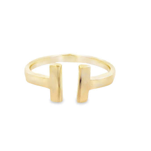 14K Yellow Gold Ladies Fashion Ring Size 8.5 2.0Dwt