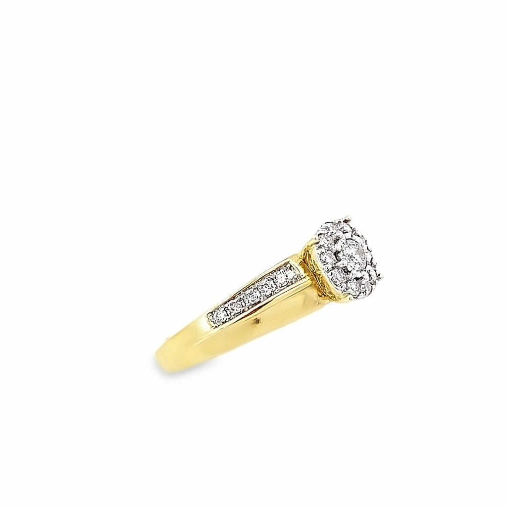 10K Yellow Gold Diamond Trio Set Size 7&10 6.1Dwt