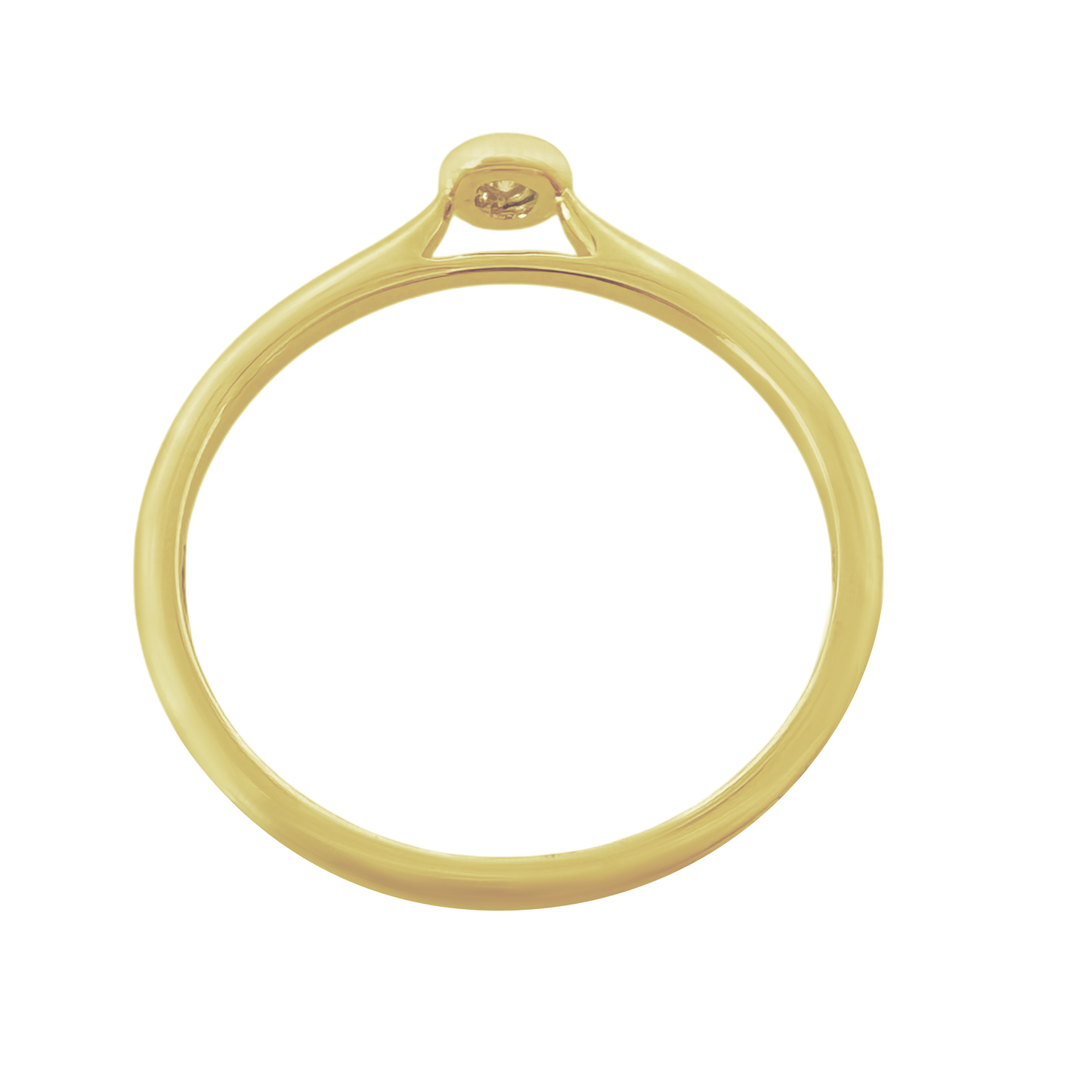 0.01Ctw 10K Yellow Gold Diamond Fashion Ring Size 7 0.8Dwt