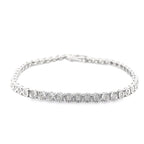 1.00Ct 10K White Gold Diamond Tennis Bracelet 7In 4.7Dwt