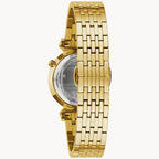 Bulova Ladies Regatta Watch (97L161) Gold Tone White Dial