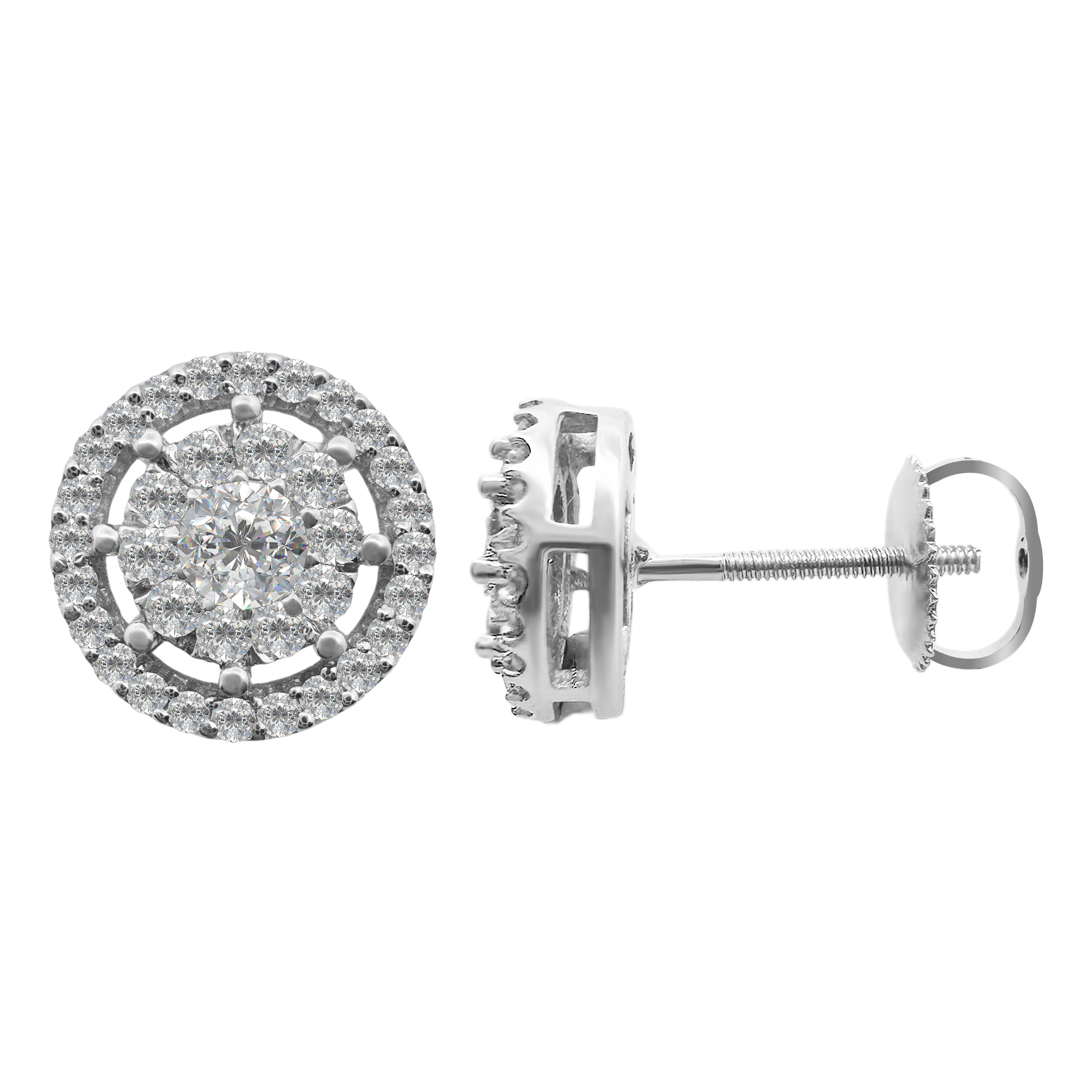 0.50Ctw 14K Yellow Gold Diamond Stud Earrings