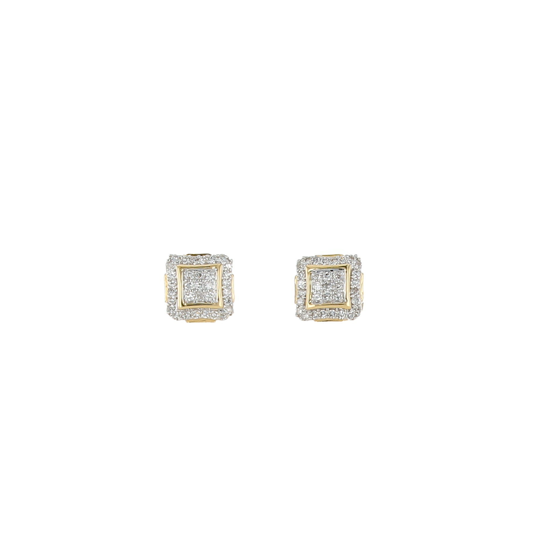 0.15Ctw 10K Yellow Gold Diamond Stud Earrings